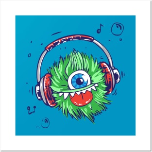 Hairy Monster Posters and Art